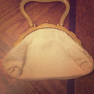 Whiting and Davis vintage mesh bag with extras